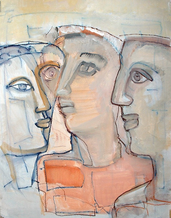 2007, Mischtechnik auf Papier, 27 cm x 35 cm