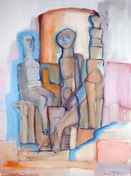 Zeichnungen 2002,  50 x 65 cm AquarellBlock