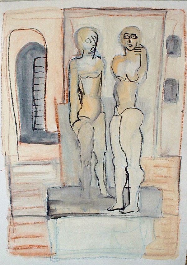 Zeichnungen 2002,  50 x 65 cm AquarellBlock