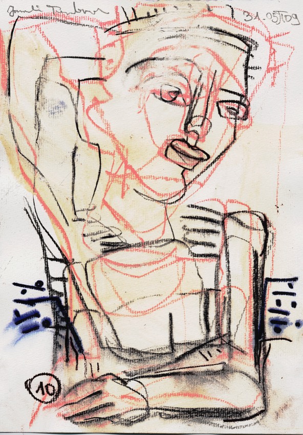 Zeichnungen 2009, 21 x 29,5 Aquarellpapier